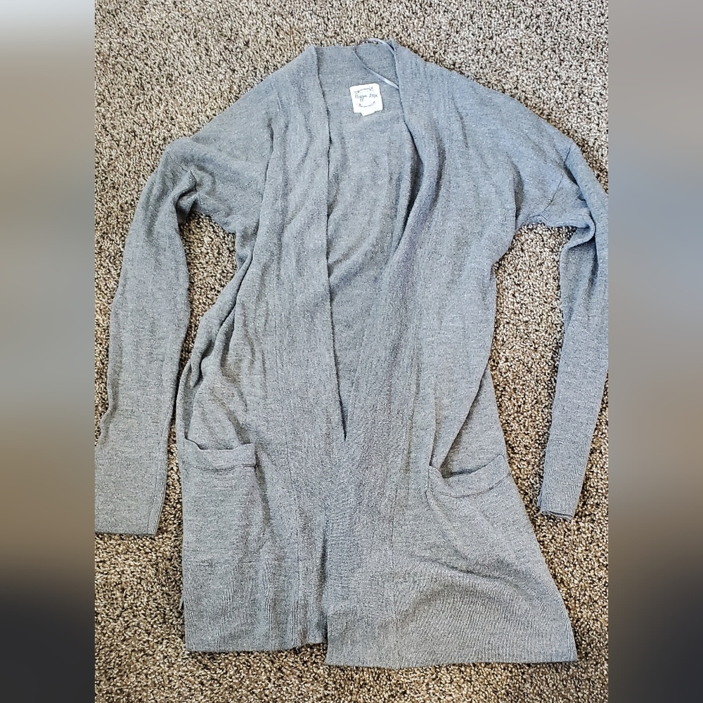 Hippie Rose Light Gray Women's Cardigan